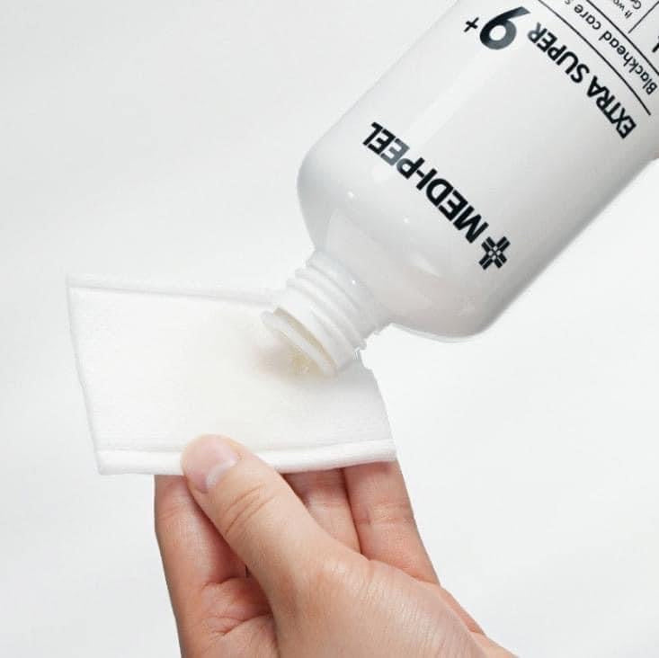 [Medi Peel] Extra Super 9+ Blackhead care Solution 250ml & Cotton pads set