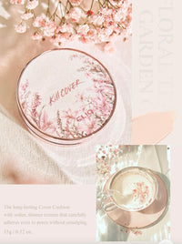 [Clio] Kill Cover Fixer Cushion Floral Tea Garden Edition Original with refill SPF50+ PA+++ (15gx2)