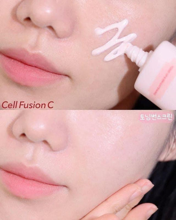 [Cell Fusion C] Laser Sunscreen - Toning up set 50ml + 10ml + GIFT cleansing water 50ml