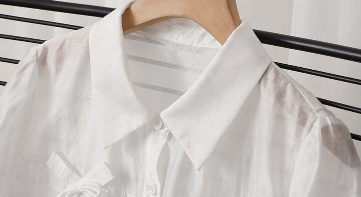 White shirt floral suspender dress two-piece set - SE010