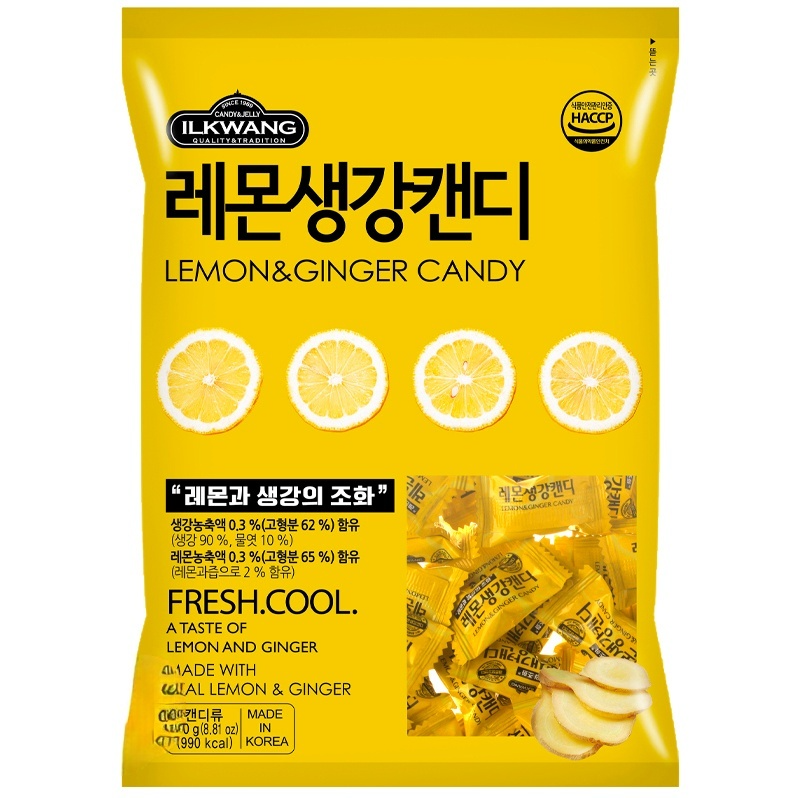 [Ilkwang] Lemon & Ginger Candy 250g