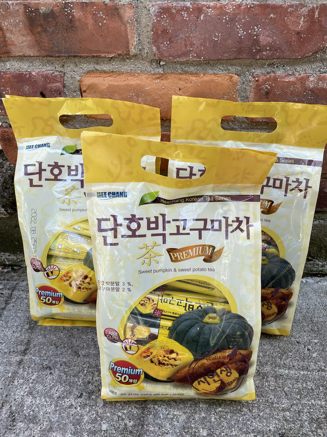 [Hee Chang] Sweet Pumpkin & Sweet Potato Tea 50 sticks 900g