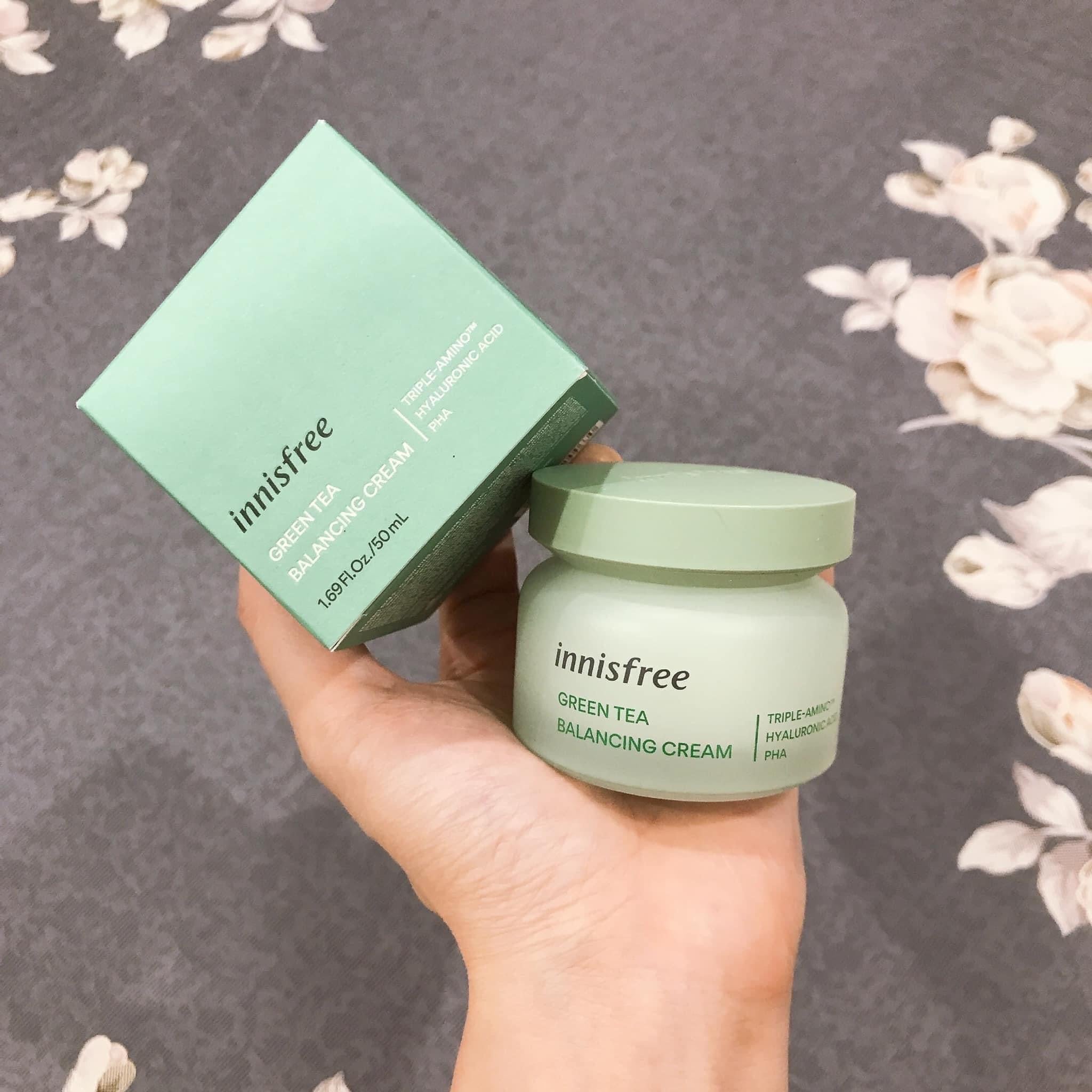 Innisfree green deals tea balancing cream