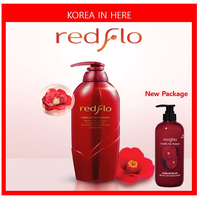 [Redflo] Camellia Hair Shampoo 700ml & Conditioner 750ml