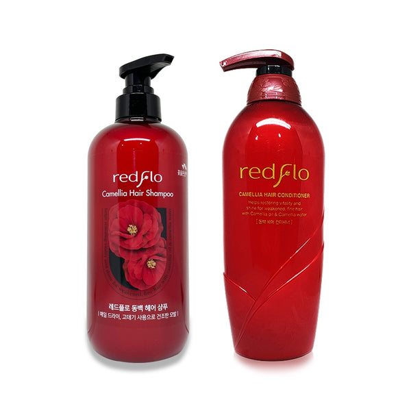 [Redflo] Camellia Hair Shampoo 700ml & Conditioner 750ml
