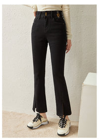 Elastic High Waist Slim Jeans - Designed - QN07